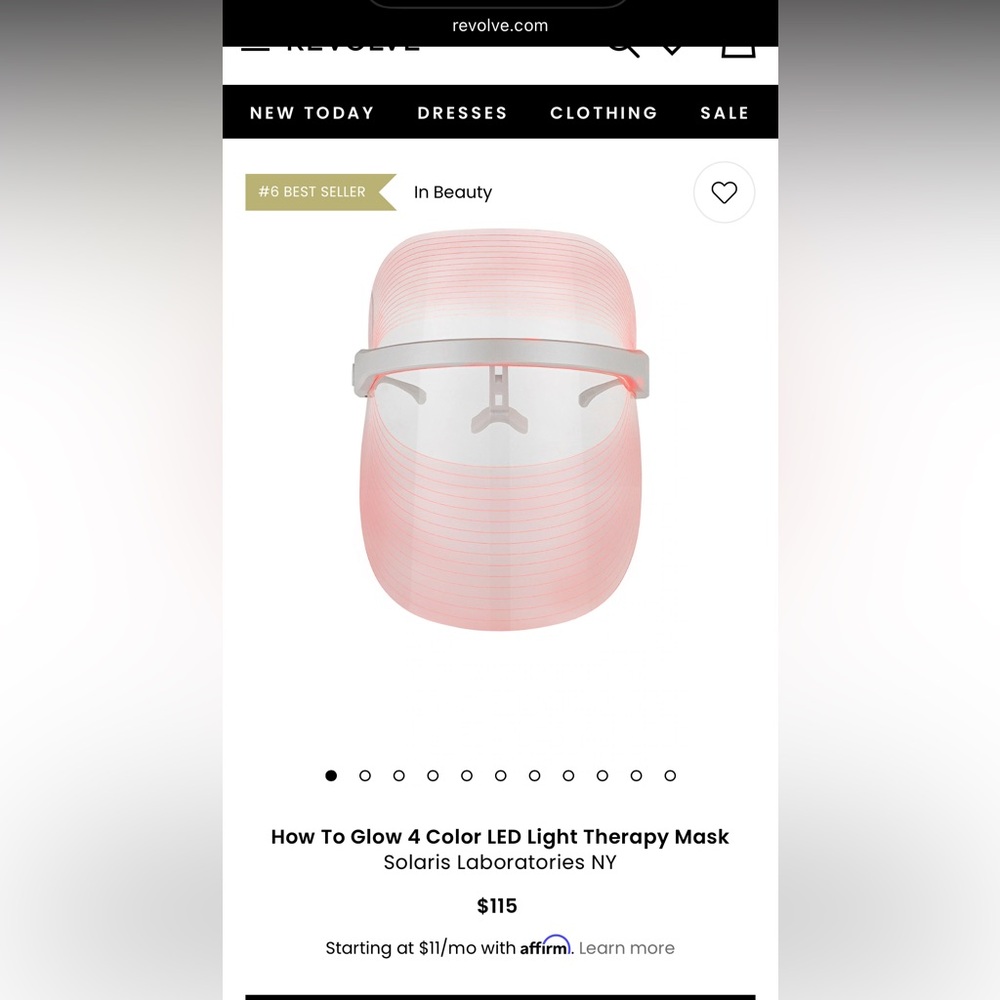 Red Light LED Mask Solaris Laboratories NYC